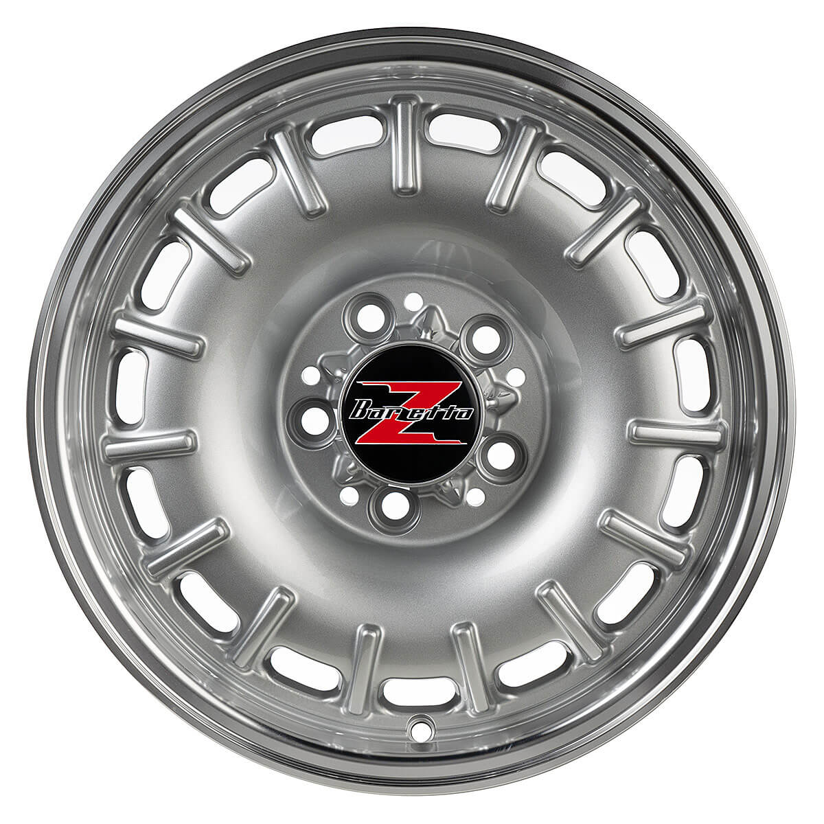 Baroque Silver Polished Lip - 7x15, 5x112, 66.6, 23,