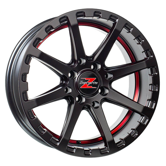 ATV Satin Black With Red Stripe - 7x16, 4x110, 89.1, 10,